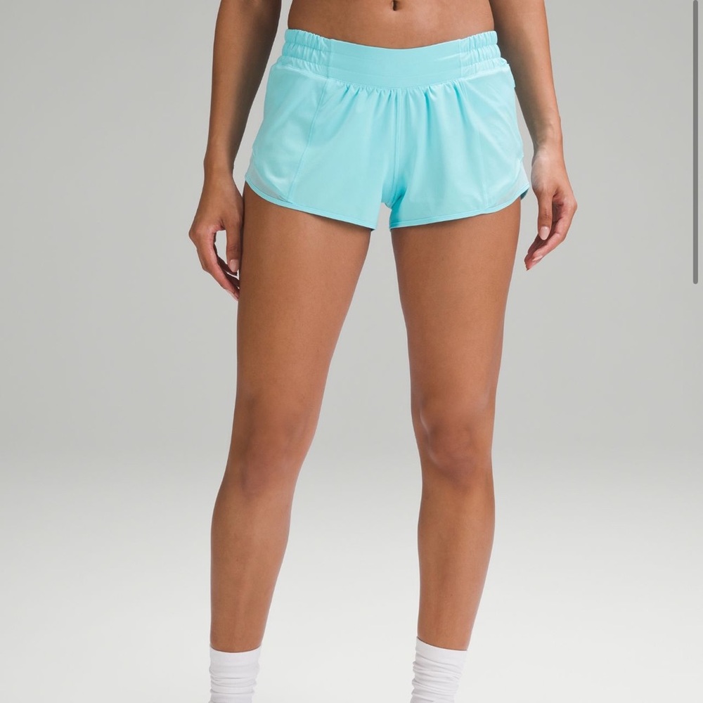 Iight blue lululemon hotty hot short